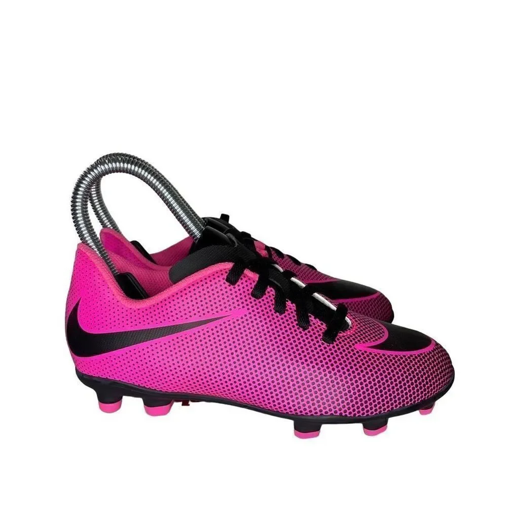 Nike Bravata Ii Girl's Youth Pink Blast Black Sneakers 1.5Y